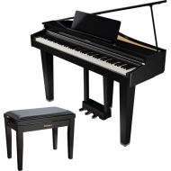 Roland GP-3 Baby Grand Digital Piano with Matching Bench (Polished Ebony)