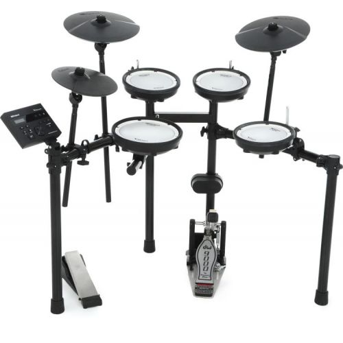 롤랜드 Roland V-Drums TD-07DMK Electronic Drum Set Double Bass Essentials & Mat Bundle