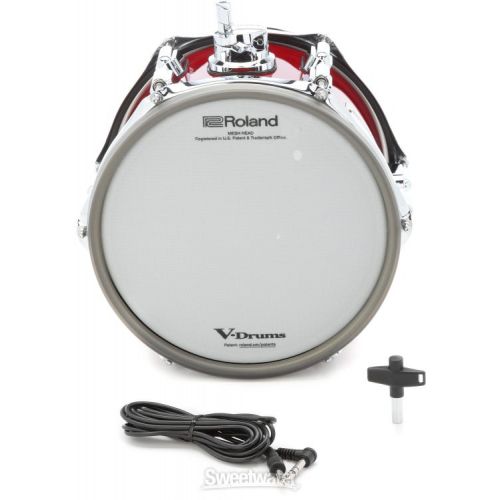 롤랜드 Roland PDA100 V-Drums Acoustic Design 10 x 7-inch Tom Pad - Gloss Cherry