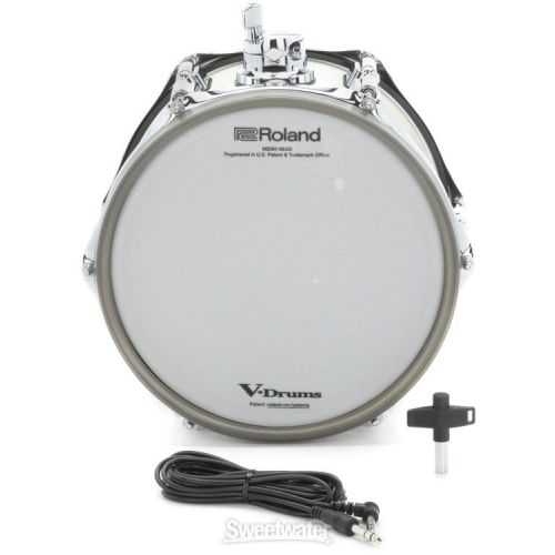 롤랜드 Roland PDA100 V-Drums Acoustic Design 10 x 7-inch Tom Pad - Pearl White