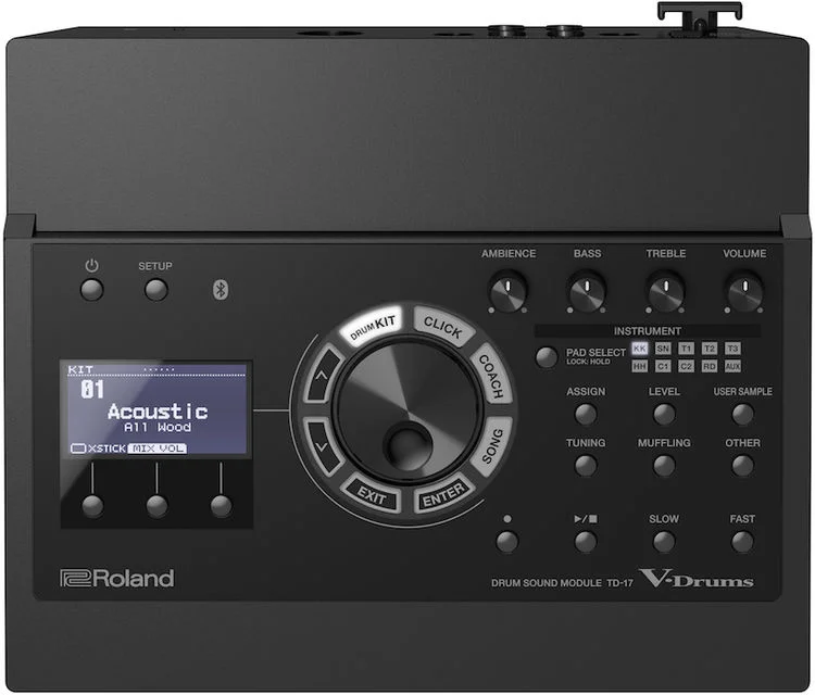 롤랜드 Roland V-Drums TD-17 Electronic Drums Sound Module Demo
