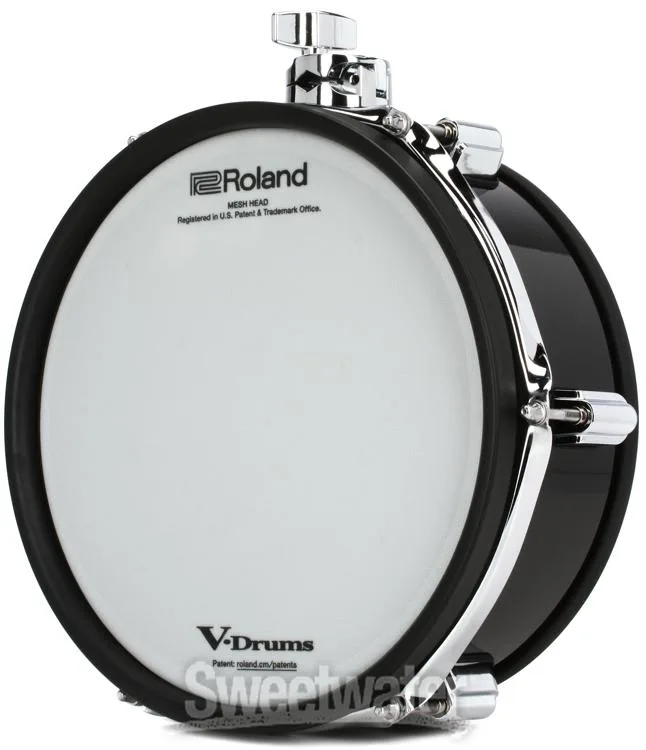 롤랜드 Roland PDA100L-BK V-Drums Acoustic Design Shallow 10-inch Tom Pad - Black