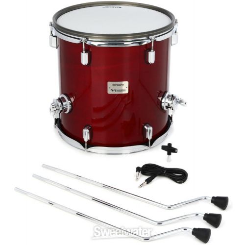 롤랜드 Roland PDA140F V-Drums Acoustic Design 14 x 14 inch Floor Tom Pad - Gloss Cherry