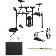 Roland V-Drums TD-07KV Electronic Drum Set Double Bass Essentials & Mat Bundle