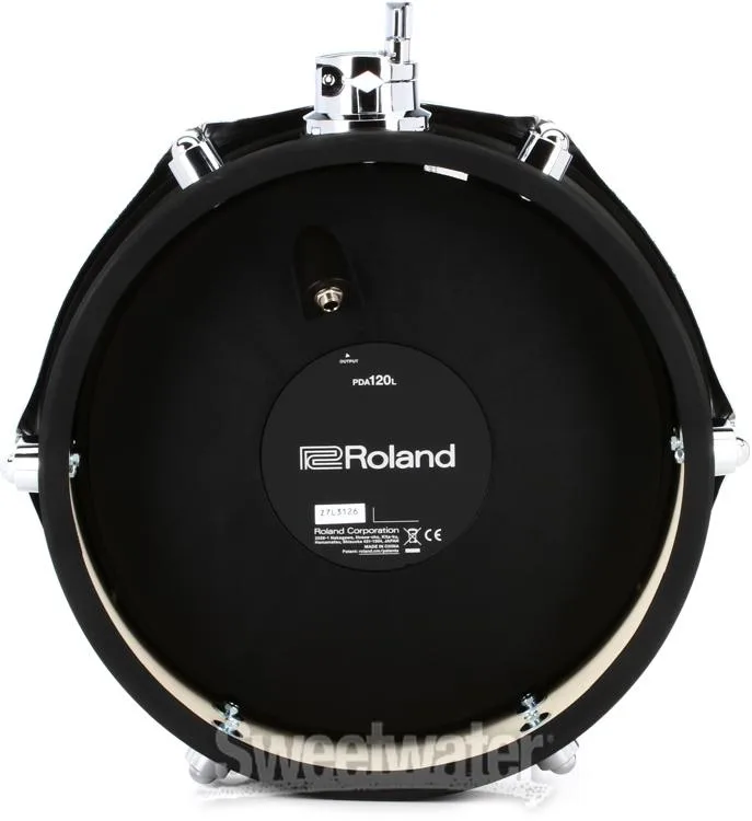롤랜드 Roland PDA120L-BK V-Drums Acoustic Design Shallow 12-inch Tom Pad - Black