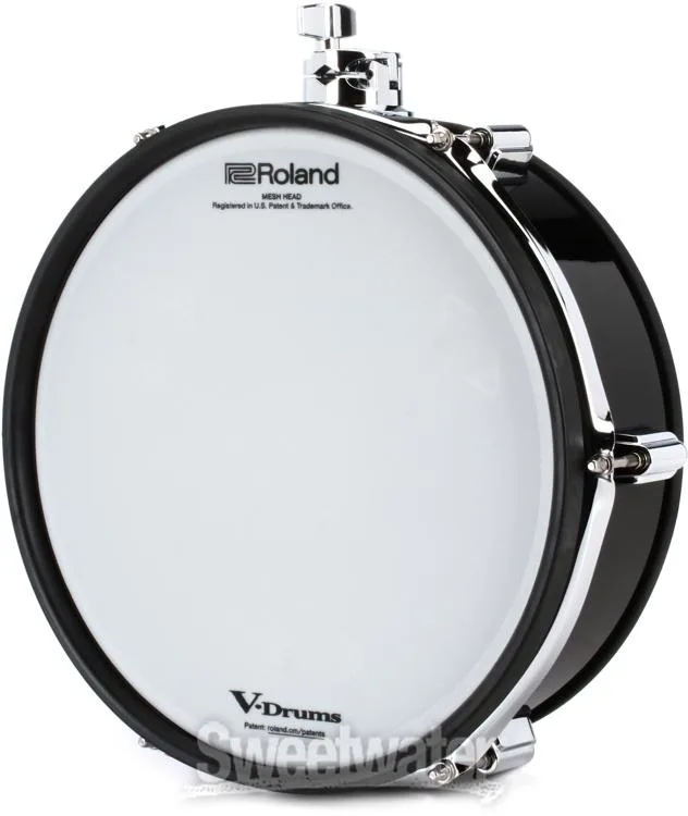 롤랜드 Roland PDA120L-BK V-Drums Acoustic Design Shallow 12-inch Tom Pad - Black