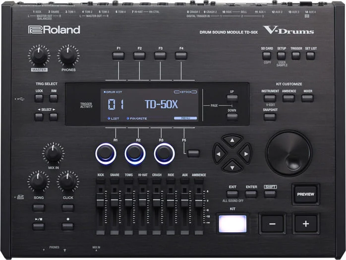 롤랜드 Roland V-Drums TD-50X Electronic Drums Sound Module