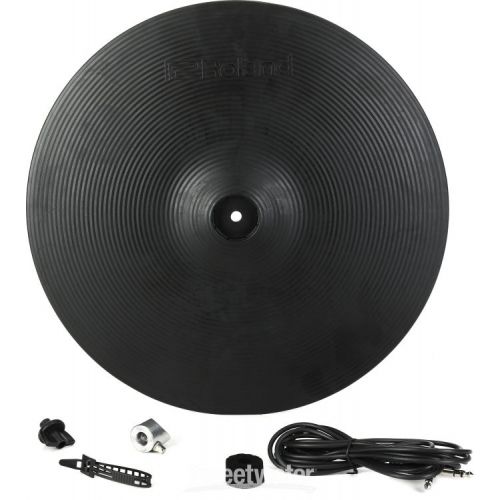 롤랜드 Roland V-Cymbal CY-14C-T Electronic Thin Crash Cymbal Controller with Boom Stand