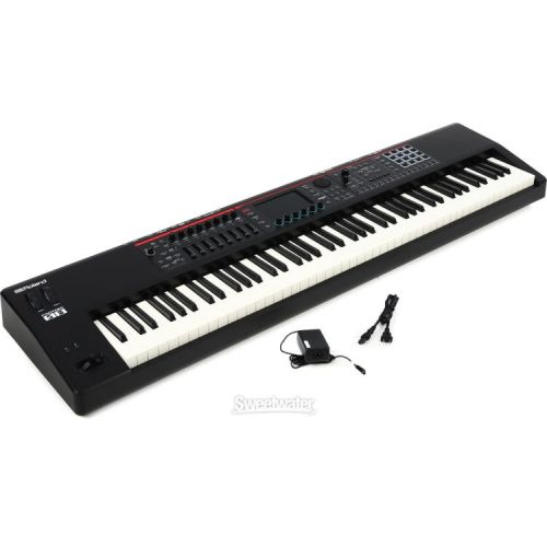 롤랜드 Roland FANTOM-08 Music Workstation Keyboard Essentials Bundle