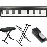 Roland FP-30X Digital Piano with Speakers Essentials Bundle - Black