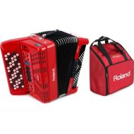 Roland FR-1xb Button-type V-Accordion with Gig Bag - Red