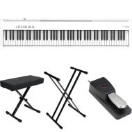 Roland FP-30X Digital Piano with Speakers Essentials Bundle- White