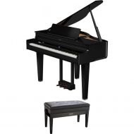 Roland GP-6 Digital Baby Grand Piano with Bench - Polished Ebony