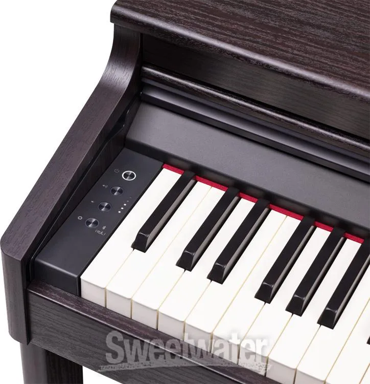 롤랜드 Roland RP701 Digital Upright Piano - Dark Rosewood Finish with Matching Bench