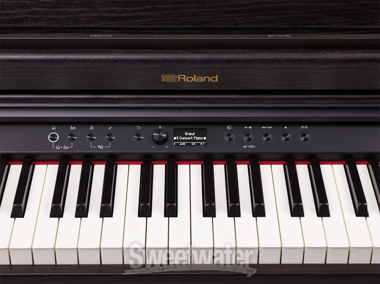 롤랜드 Roland RP701 Digital Upright Piano - Dark Rosewood Finish with Matching Bench