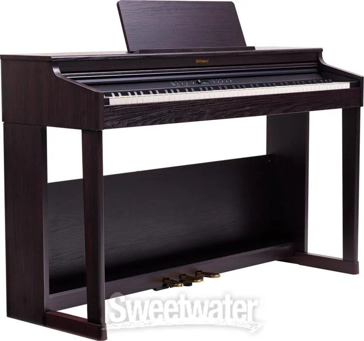 롤랜드 Roland RP701 Digital Upright Piano - Dark Rosewood Finish with Matching Bench