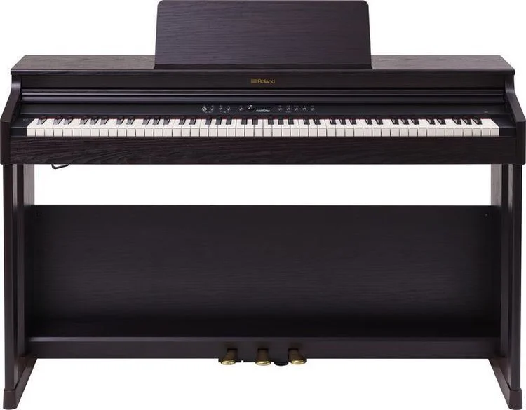 롤랜드 Roland RP701 Digital Upright Piano - Dark Rosewood Finish with Matching Bench