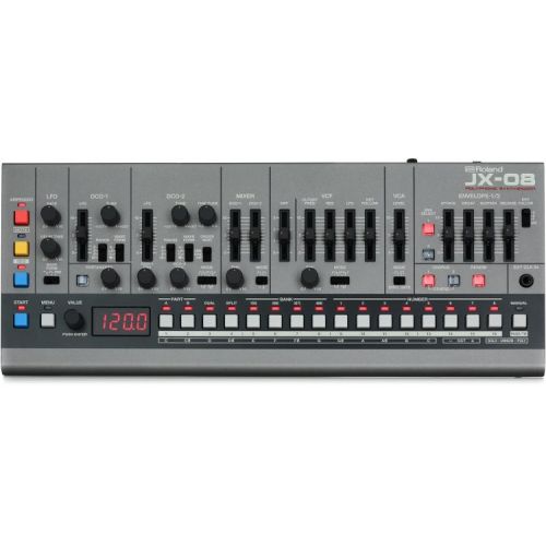 롤랜드 Roland JX-08 Boutique Series JX-8P Sound Module with Keyboard and Decksaver Bundle