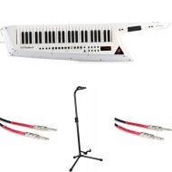 Roland AX-Edge 49-key Keytar Synthesizer Essentials Bundle - White