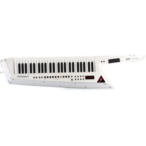 롤랜드 Roland AX-Edge 49-key Keytar Synthesizer Essentials Bundle - White