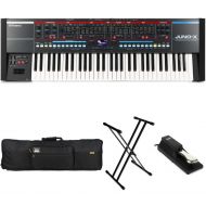 Roland Juno-X 61-key Synthesizer Stage Bundle