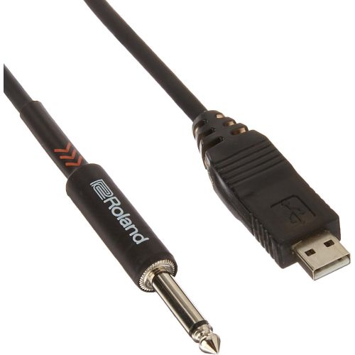 롤랜드 Roland RCC-10-US14 Black Series Interconnect USB to 1/4-Inch 10ft Cable, 10 feet (RCC10US14)