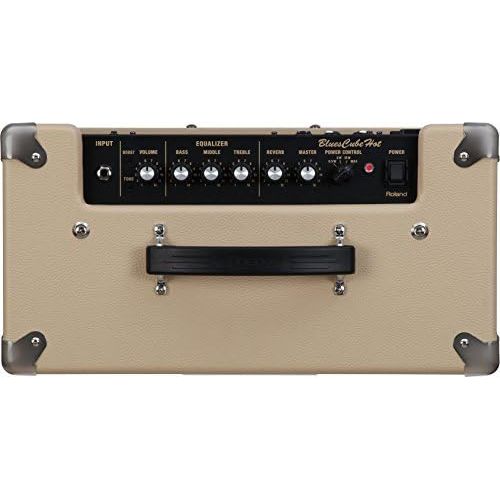 롤랜드 Roland BC-HOT-VB Blues Cube Hot Guitar Combo Amplifier with Tube Tone, 30-Watt Amp with 12-Inch Speaker, Vintage Blond