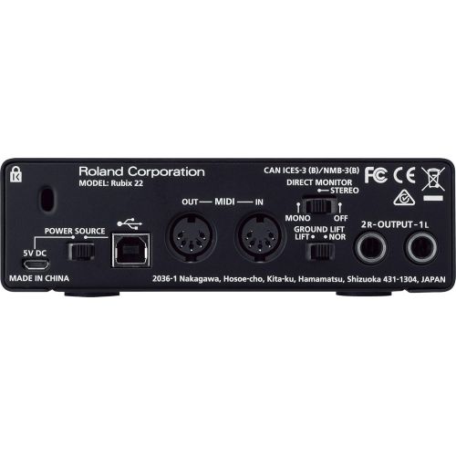 롤랜드 [아마존베스트]Roland RUBIX22 2-IN/2-OUT High Resolution Audio Interface - Studio Quality Sound to Take Away