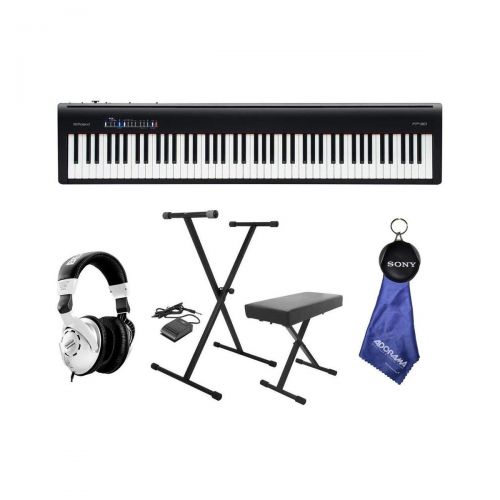 롤랜드 Roland Roland FP-30 Digital Piano with Keyboard Stand, Bench, Pedal and Headphone Kit