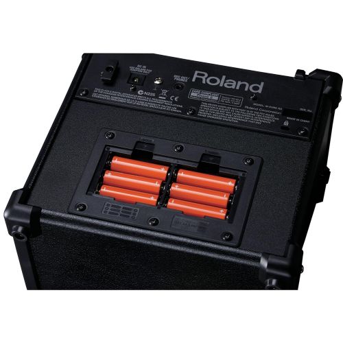 롤랜드 Roland Micro Cube Battery Powered Guitar Amplifier | M-CUBE-GX with 8 DSP Effects, 8 COSM Amplifier Models, Chromatic Tuner, iOS i-Cube Link (Black)