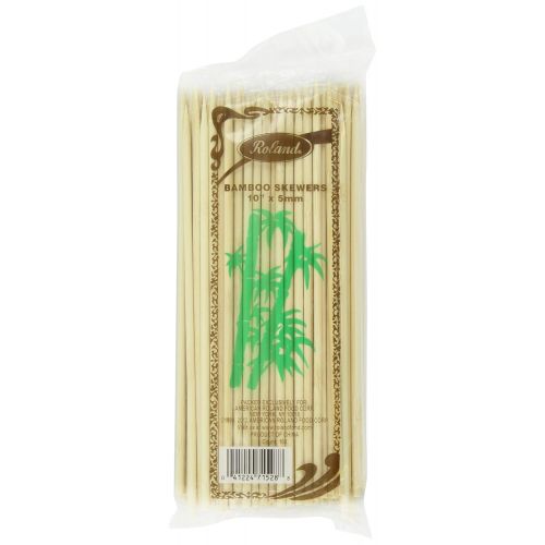 롤랜드 Roland Foods Bamboo Skewers, 10 Inch, 100 Count (Pack of 10)