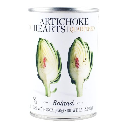롤랜드 Roland Foods Artichoke Hearts, Quartered, 13.75 Ounce (Pack of 12)