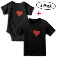 RolandraceLOVE Lincoln 2PCS Newborn Baby Print Cotton Short Sleeve Bodysuits+T-Shirt Set