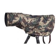 ROLANPRO Rain Cover Raincoat for Telephoto Lens Rain Cover/Lens Raincoat Army Green Camo Guns Clothing XS