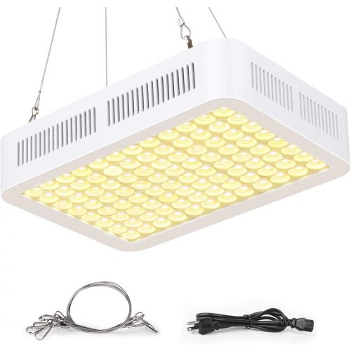  [아마존 핫딜]  [아마존핫딜]Grow Light, Roleadro 600W Full Spectrum LED Grow Lights for Indoor Plants, 3500k Sunlike Plant Light with Dual-Chip Adjustable Rope, Daisy Chain, with ON/Off Switch for Seedings Ve