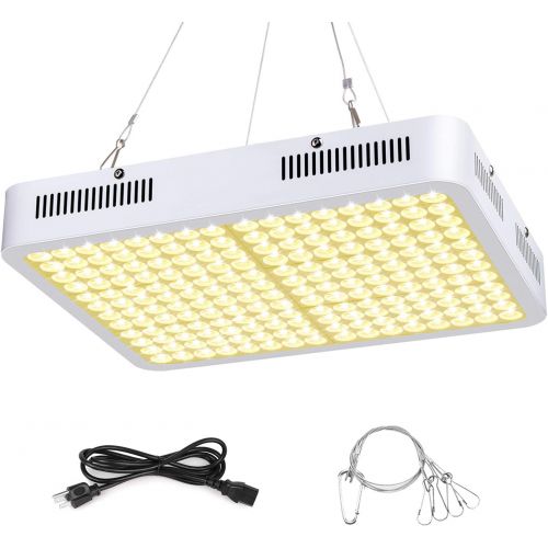  [아마존 핫딜]  [아마존핫딜]LED Grow Light, Roleadro 3500k Sunlike Plant Light 1500W Full Spectrum Dual-Chip with ON/Off Switch and Daisy Chain for Indoor Plants for Seedling, Succulents，Micro Greens, Clones,