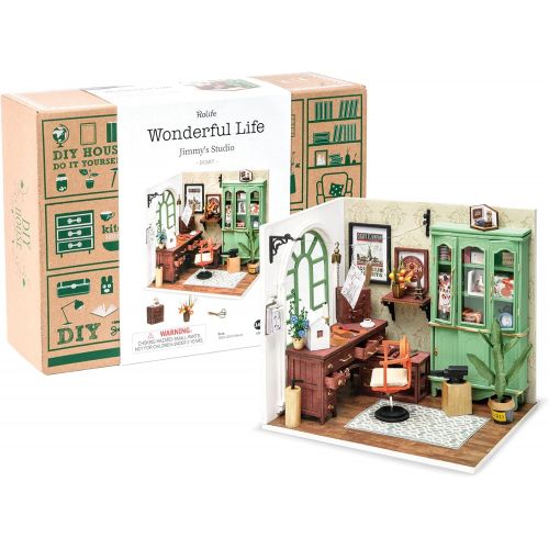  Rolife DIY Miniature Dollhouse Kit Tiny Room Set to Build Christmas/Birthday Gift for Adults and Teens (Jimmys Studio)