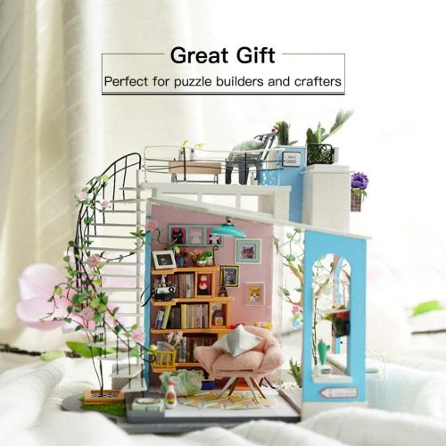  Rolife DIY Miniature Dollhouse Kit Tiny House Gift for Adults and Teens to Build (Doras Loft)