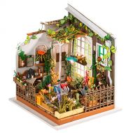 Rolife DIY Miniature Dollhouse Kit, Scale Mini House Model Kit to Build 1:24 Wooden Garden Furniture for Women and Girls Gift for Birthday/Christmas/Anniversary (Millers Garden)