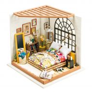 Rolife Miniature Dollhouse-DIY Wooden House Kit-3D House Puzzle Model-Creative Room Decorations with Furniture and LED-Best Birthday