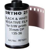 Rollei Ortho 25 Black and White Negative Film (35mm Roll Film, 36 Exposures, Expired 03/2024)