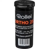 Rollei Ortho 25 Black and White Negative Film (120 Roll Film)