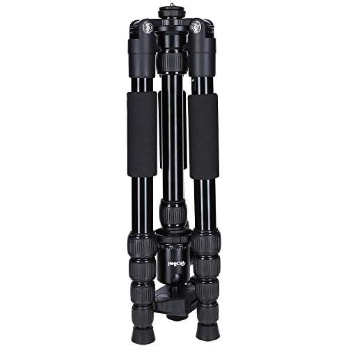  [아마존베스트]Rollei traveller lightweight travel tripod with ball head, compatible with DSLR and DSLM cameras including monopod, Arca Swiss quick release plate and tripod bag