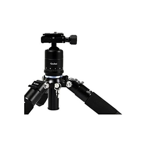  [아마존베스트]Rollei Compact Traveler Mini M1 (former M5 Mini) - Compact Table Top Tripod - Max. Load 8 kg - incl. Ball Head and Quick Release Plate