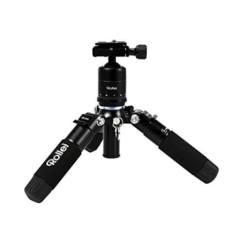  [아마존베스트]Rollei Compact Traveler Mini M1 (former M5 Mini) - Compact Table Top Tripod - Max. Load 8 kg - incl. Ball Head and Quick Release Plate