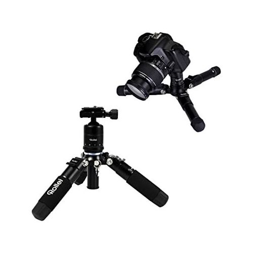  [아마존베스트]Rollei Compact Traveler Mini M1 (former M5 Mini) - Compact Table Top Tripod - Max. Load 8 kg - incl. Ball Head and Quick Release Plate