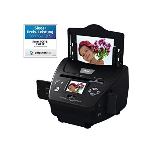  [아마존베스트]Rollei Dia Film Scanner DF-S 100 SE with 5 Megapixels and 2.4 Inch Colour TFT LCD Display and Extensive Accessories for Memory Cards up to 16 GB