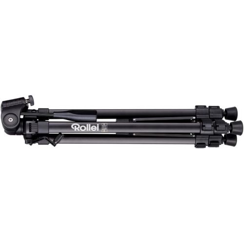  Rollei Compact Traveler Star S2 (DIGI 9300) - Compact Tripod, Height 150 cm, with Ball Head, Aluminum - Black