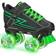 Roller Derby Blazer Boy's Lighted Wheel Roller Skate Black/Green