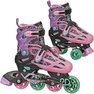 Roller Derby Falcon 2-in-1 Combo Quad and Inline Skates for Kids, Adjustable Sizing